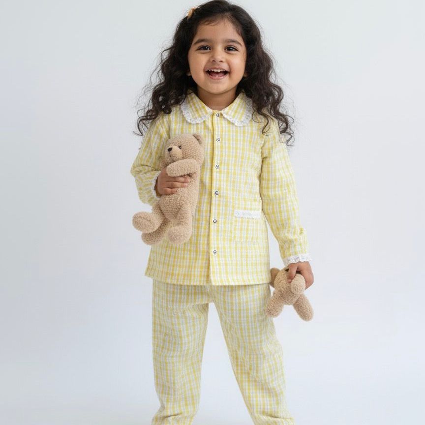 Yellow Frill Nightwear