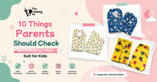 10 Tips to Choose the Best Night Suit for Kids | The Drowsy Bee