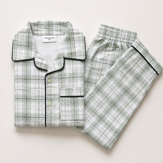 Green Oliver Checks Nightsuit