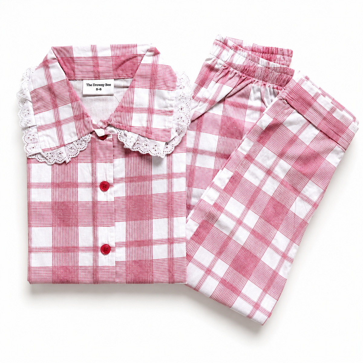 Roseberry Frill Checks Nightsuit