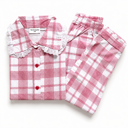 Roseberry Frill Checks Nightsuit