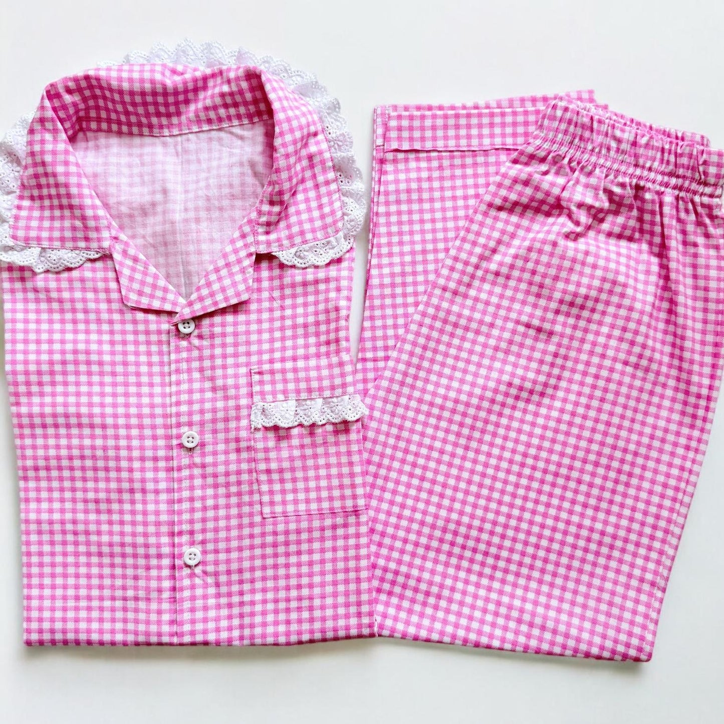 Pink Checks Nightwear
