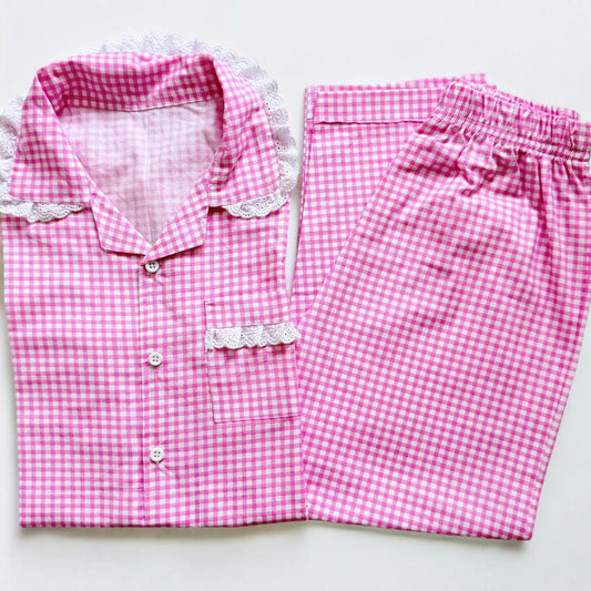 Pink Checks Nightwear