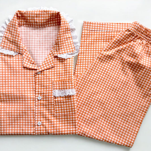 Orange Checks Nightwear