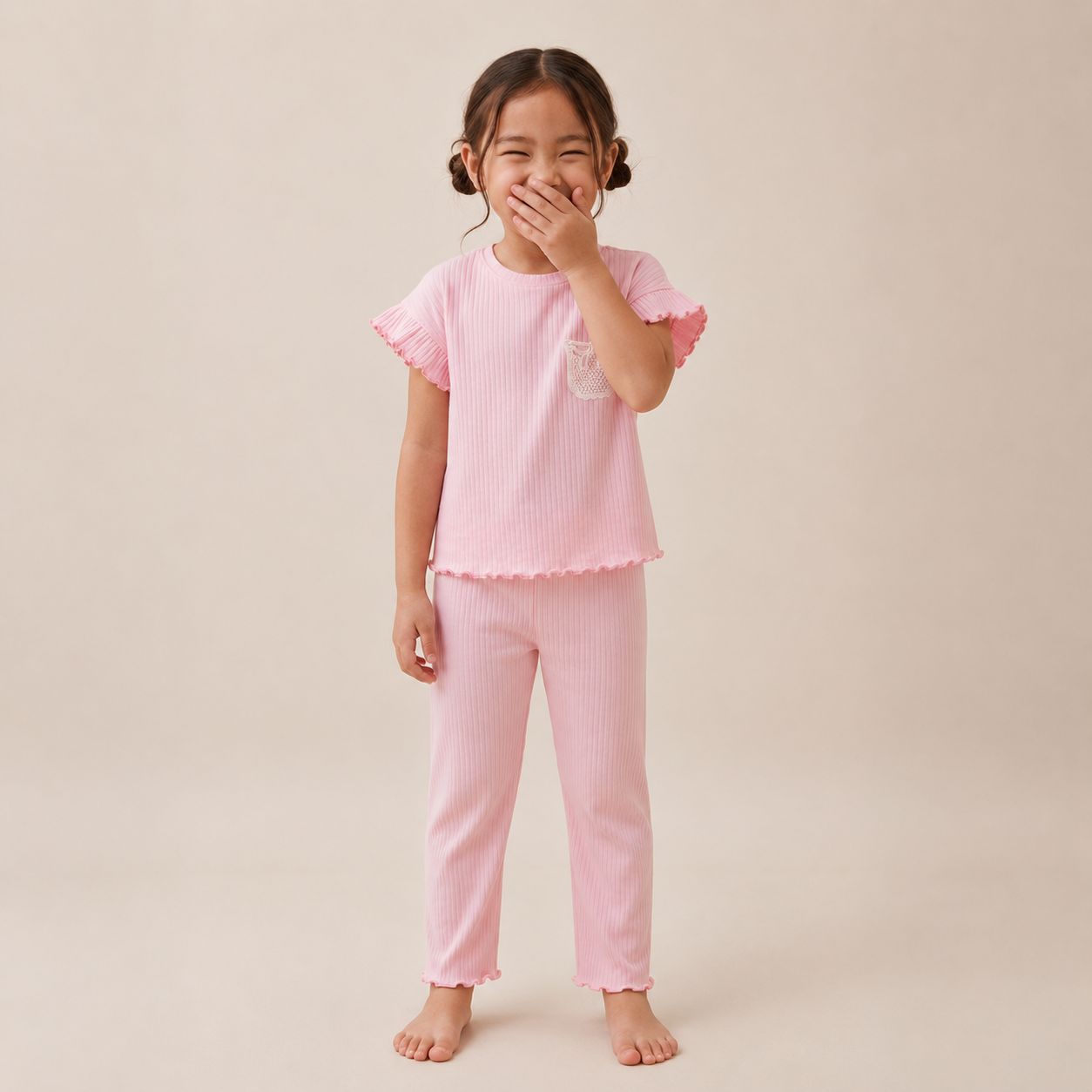 Pink Stripes Nightsuit