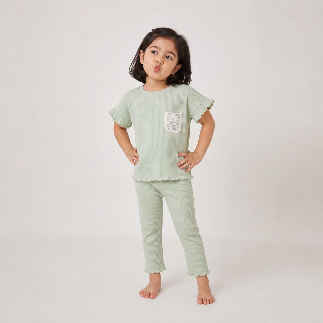 Green Stripes Nightsuit